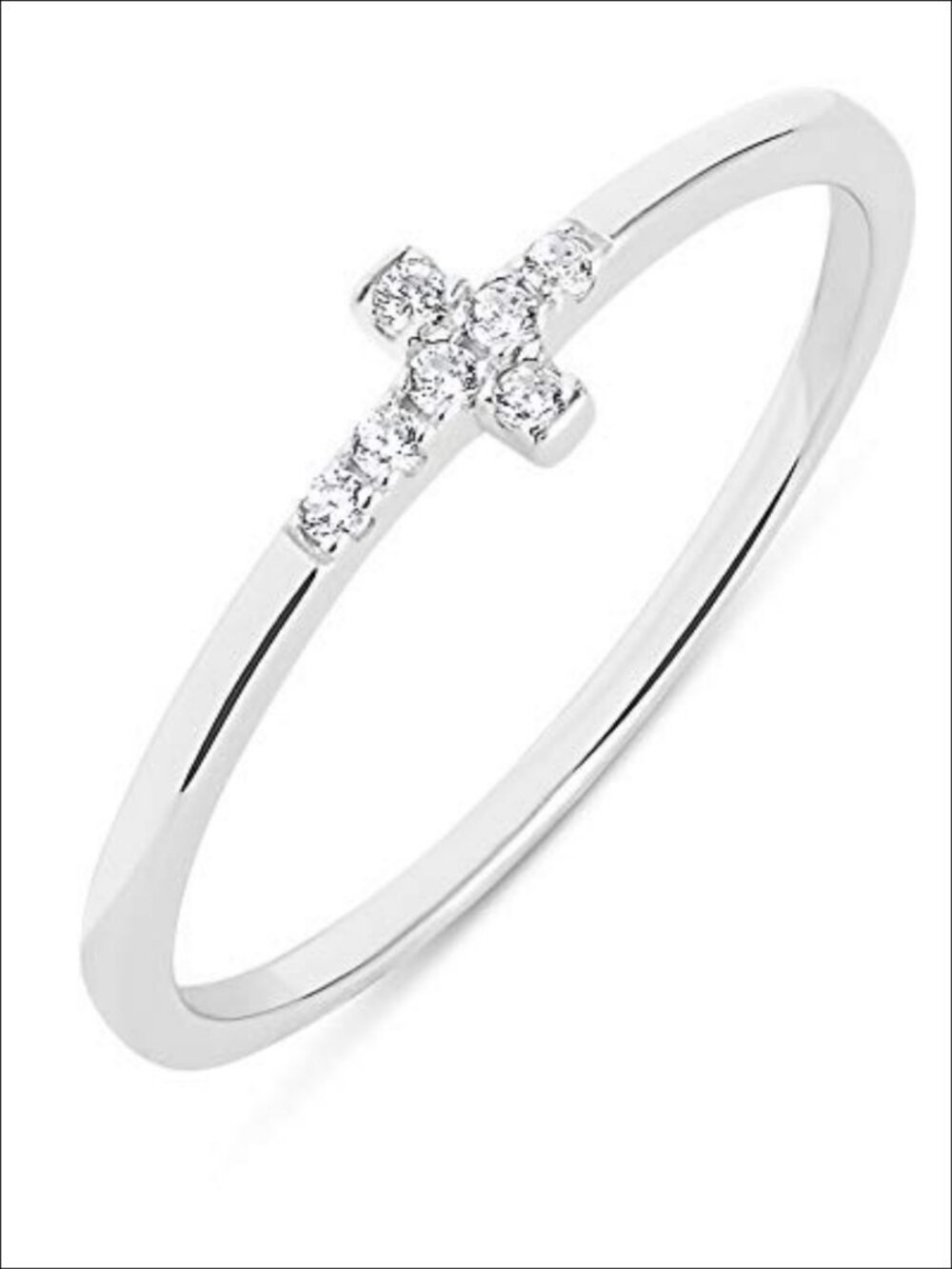 Milla Cross Rings for Women 925 Sterling Silver or 14K Gold Plated Stackable